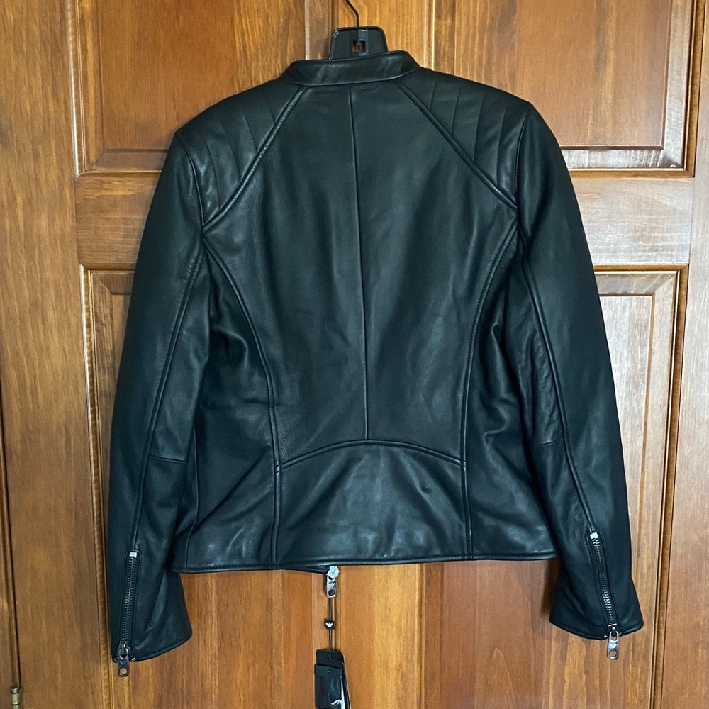 Emporio Armani Black Leather Jacket
